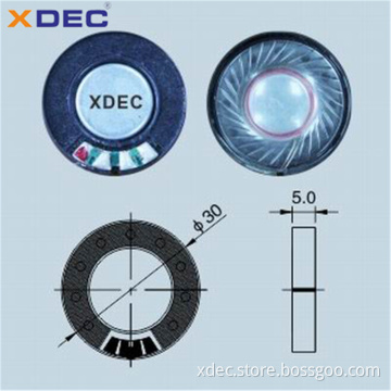 30mm 32ohm 20mW small headphone speaker driver